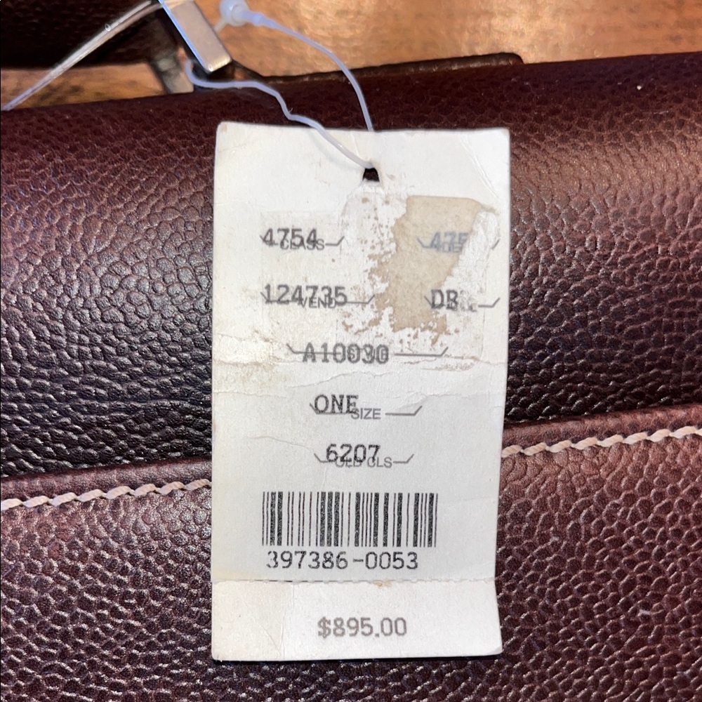 Cole Haan Brown Leather Briefcase - Picture 4 of 10